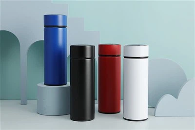 Sıcaklık Kapaklı Termos Su Şişesi 350ml